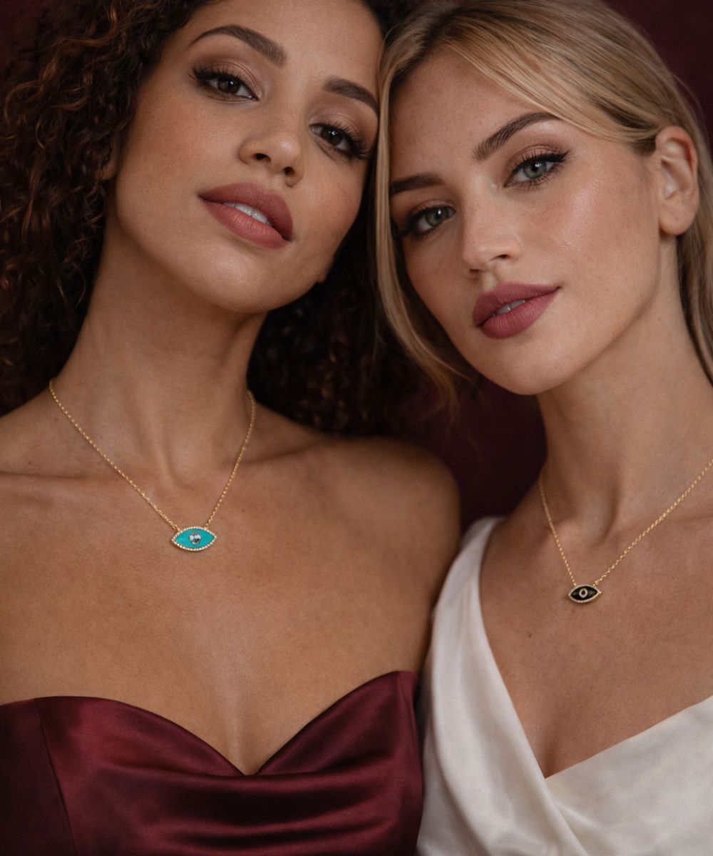 Collier oeil protecteur céramique