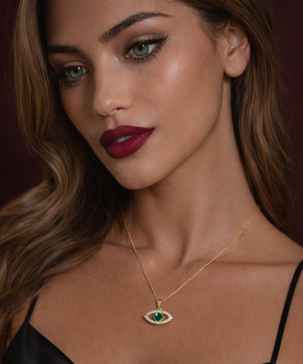 Collier oeil protecteur strass