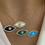 Collier oeil protecteur céramique